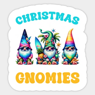 Christmas In July Gnomes Summer Xmas Gift For Boys Girls Kids Sticker